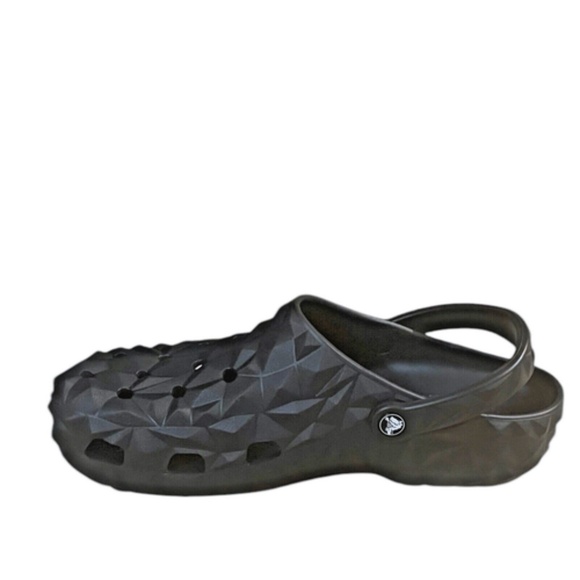 Crocs Mens Metallic Black Clogs Size 11 - Picture 4 of 9